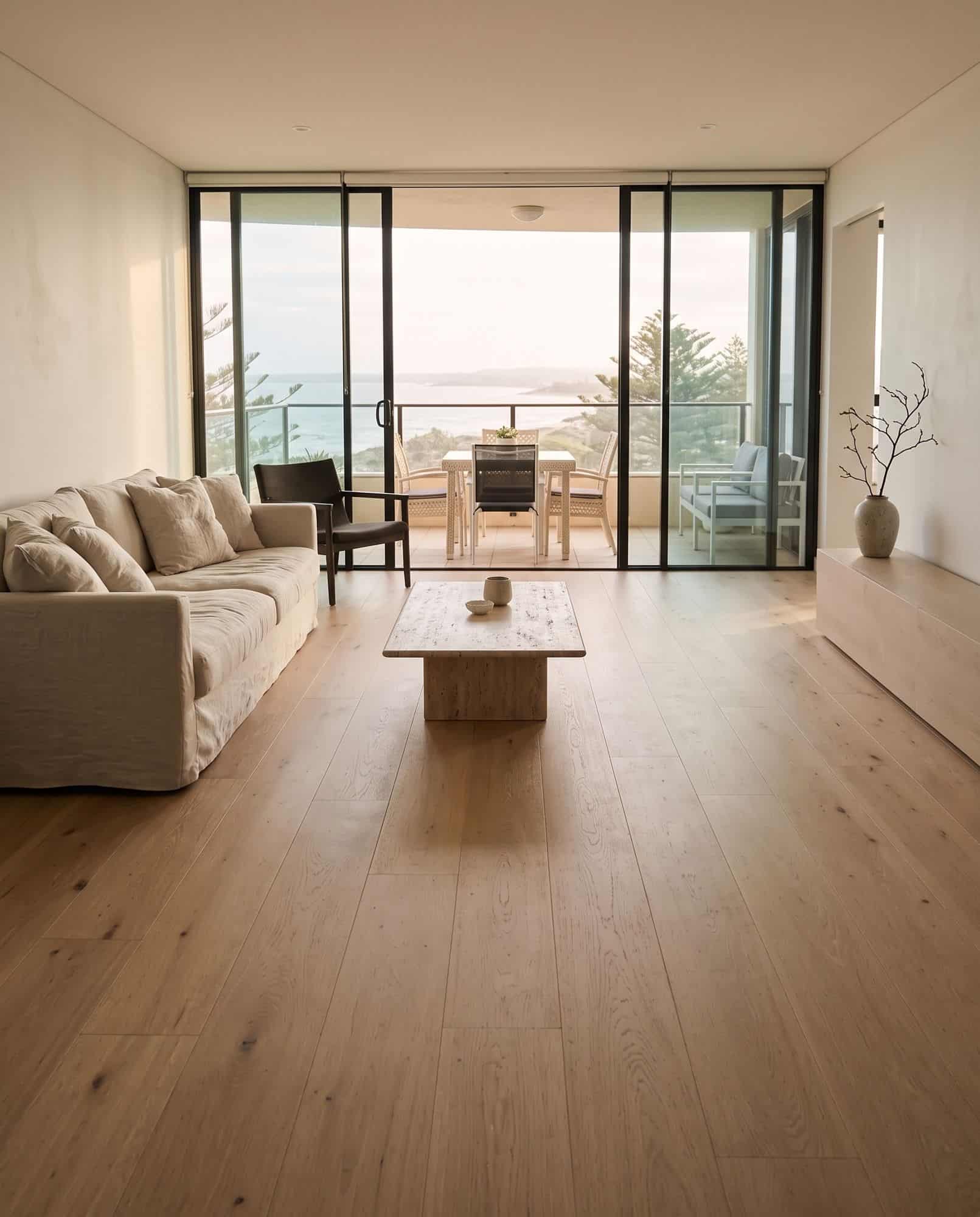 Ocean-view living room